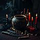 Горшочек & нож для насечек и магии крови. Ритуальная атрибутика. Серебряный Грааль. Ярмарка Мастеров.  Фото №5