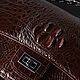 Сумка женская на плечо из кожи крокодила IMA0555VK1. Классическая сумка. CrocShop товары из экзотической кожи. Ярмарка Мастеров.  Фото №7