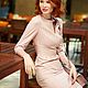 Order Pale pink sheath dress pinstripe. Lisa Prior Fashion Brand & Atelier. Livemaster. . Dresses Фото №3