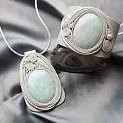 Pendant: With lace agate 1