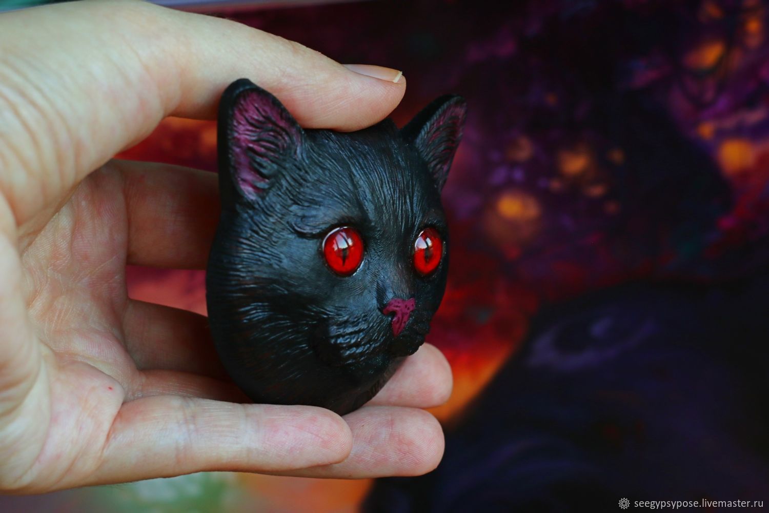  a cat with a fantasy color, Magnets, St. Petersburg,  Фото №1