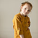 Order Linen shirt for girls. molinialife. Livemaster. . Blouses and shirts Фото №3