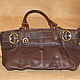  Brown leather Dr. Koffer bag, genuine leather, Vintage bags, Moscow,  Фото №1