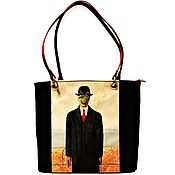 Сумки и аксессуары handmade. Livemaster - original item Leather woman artistic bag Magritte. Handmade.
