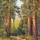 Wool painting Pines 25x35. Pictures. Natalia * Wool painting * WoolenArt (WoolenArt). My Livemaster. Фото №4