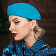 Velour women's hat 'Turquoise'. Hats1. Novozhilova Hats. My Livemaster. Фото №4