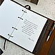 Кожаный  блокнот -органайзер на кольцах модель Эстет. Блокноты. Дарья Золотарева. Ярмарка Мастеров.  Фото №4