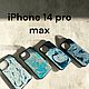 Чехол для Iphone 14 Pro Max из эпоксидной смолы, Чехол, Санкт-Петербург,  Фото №1