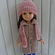 Пальто для куклы Паола Рейна+шапка и шарф. Одежда для кукол. Всего по-маленьку. Ярмарка Мастеров.  Фото №4