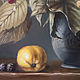 Oil painting: " Still life with blackberries and quince". Pictures. Artist Iuliia Kravchenko (realism-painting). Online shopping on My Livemaster.  Фото №2