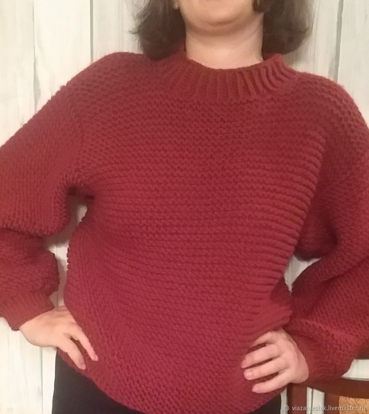 Очень простой детский свитер Дженни платочной вязкой