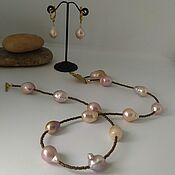 Украшения handmade. Livemaster - original item Necklace and earrings set 