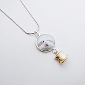 Украшения handmade. Livemaster - original item Rabbit pendant from a cylinder. Handmade.