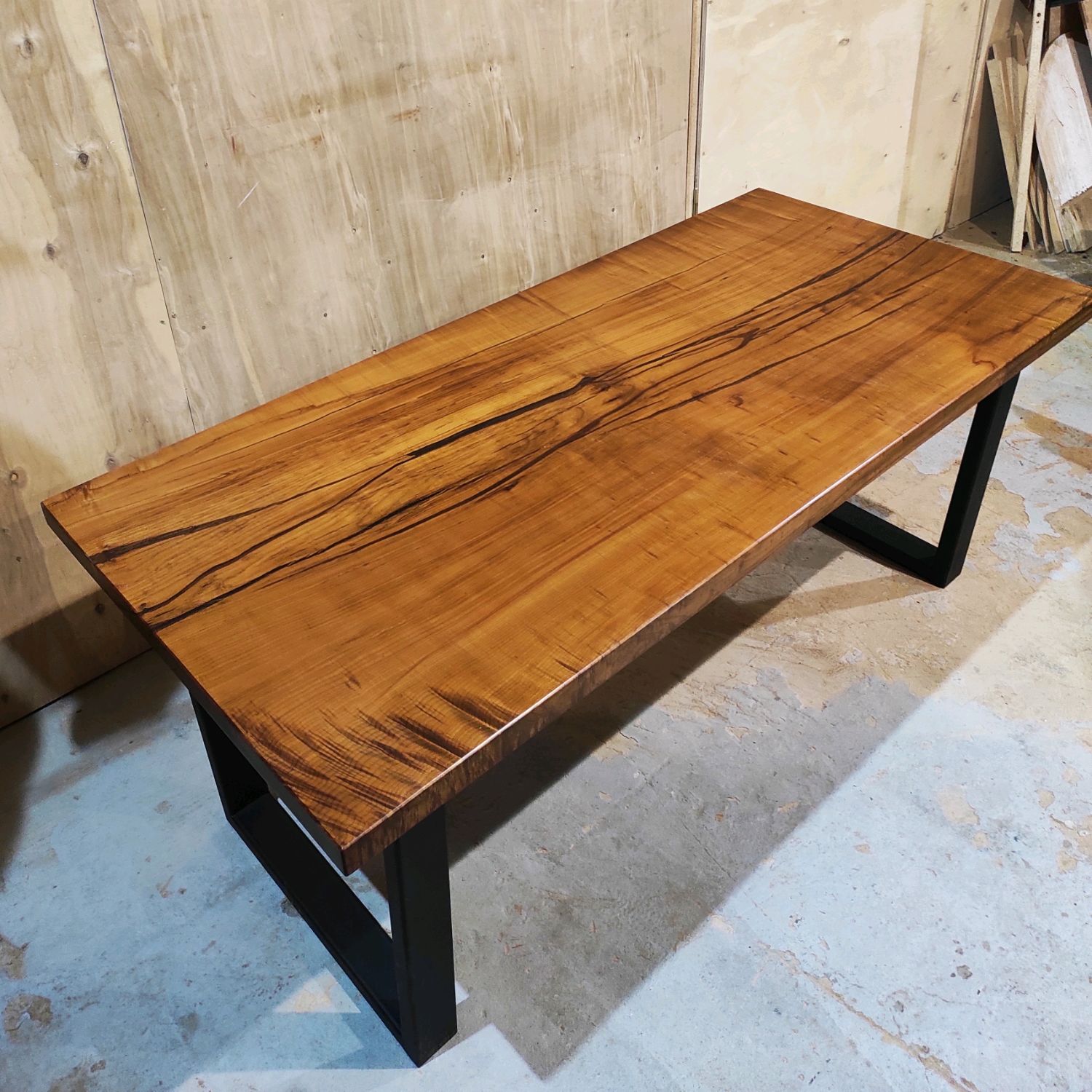 Стол из слэба термированного клена 180х90см в интернет-магазине на ...