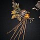 Handmade necklace 'Autumn flowers'. Necklace. AZOZA. My Livemaster. Фото №5