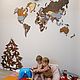 Карта мира из дерева (многоуровневая) в стиле лофт. Карты мира. Dr.Derevyashkin. Интернет-магазин Ярмарка Мастеров.  Фото №2