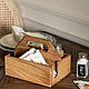 Order Stand for spices and napkins 165mm made of light oak. Foksvudrus. Livemaster. . Napkin holders Фото №3