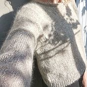 Одежда handmade. Livemaster - original item Shining sweater made of soft mohair. Handmade.