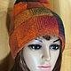 Knitted double winter hat-cap pumpkin hat. Caps. UrbanStyleKnit (usknits). My Livemaster. Фото №4
