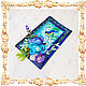 A postcard in emerald blue tones. Cards. oksanapodarki. Online shopping on My Livemaster.  Фото №2