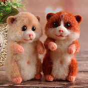 Куклы и игрушки handmade. Livemaster - original item Cute hamster. 100% wool.. Handmade.