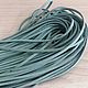 Suede cord 3 mm. Blue-green, Cords, Irkutsk,  Фото №1