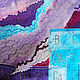 Scarf batik silk 'periodic table'. Scarves. Kenaz silk (KENAZ). Online shopping on My Livemaster.  Фото №2