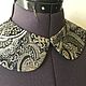  Brocade collar, silver, Collars, Moscow,  Фото №1