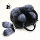 Silver Fox fur bag. Stylish ladies ' accessory №9, Classic Bag, Ekaterinburg,  Фото №1