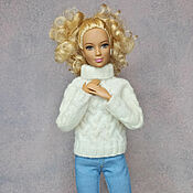 Куклы и игрушки handmade. Livemaster - original item A copy of the product A sweater for a Barbie doll. Handmade.