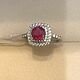 Кольцо с природным рубином и микро цирконами. Кольца. OLVIKSOL JEWELRY STORE. Ярмарка Мастеров.  Фото №5