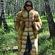 The fur coat of the Siberian red Fox. Cross.Without inserts. Fur Coats. Zimma. Online shopping on My Livemaster.  Фото №2