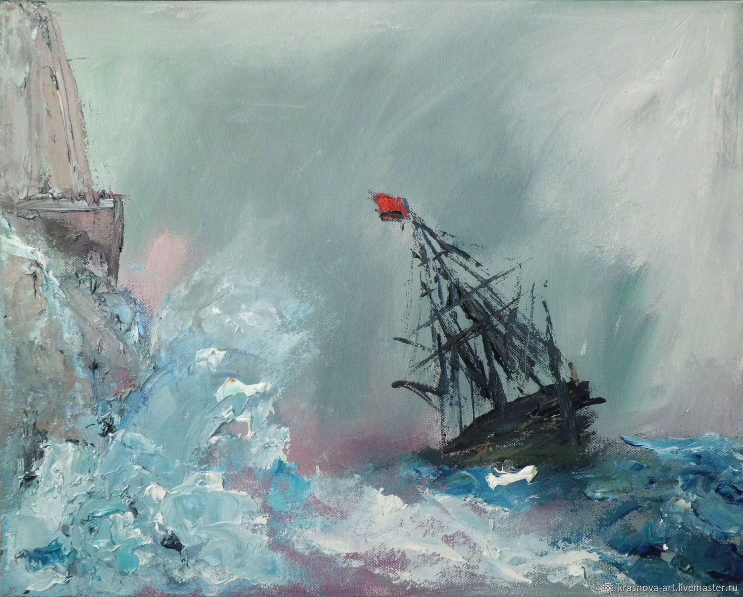 Книга даниила туленкова шторм z. Картина "шторм". Картина шторм на море. Шторм картина маслом. Корабль в бурю Дорогов.