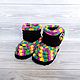 Order Plush knitted boots for the street, 12.5 cm on the foot, children's shoes. Natalia Derina - Knitted Shoes (denatal). Livemaster. . Footwear for childrens Фото №3