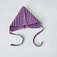 children's wool cap for girls knitted warm lilac. Baby hat. babyshop. My Livemaster. Фото №4