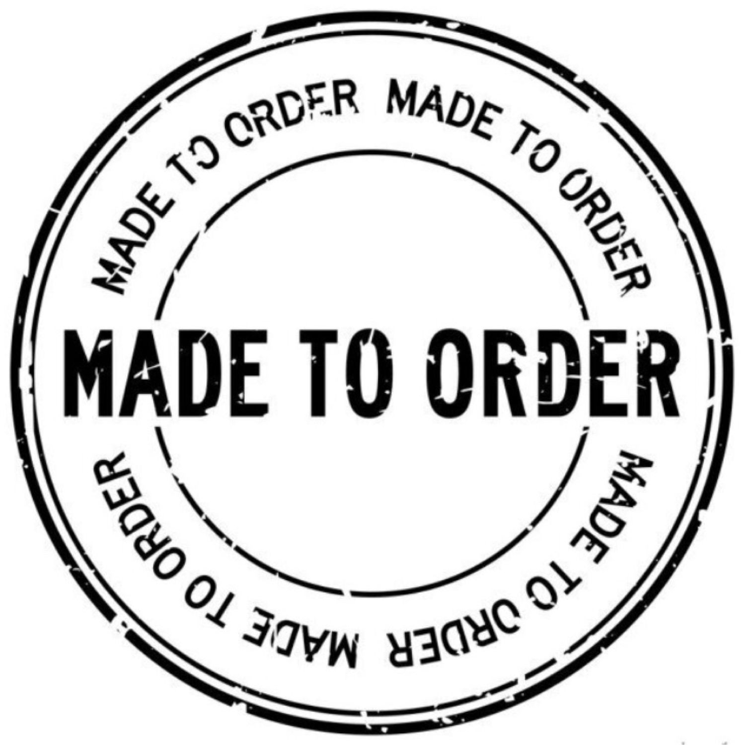 Make to order. Order-made. Made to order. Круглый логотип с текстом. Custom order.