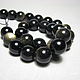 Obsidian smooth ball 14 mm, Beads1, Dolgoprudny,  Фото №1