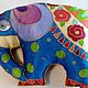 The elephant pillow,hand painted on satin, 33h25 cm. Baby pillow. arkensoie Silkyway. My Livemaster. Фото №6