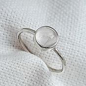 Украшения handmade. Livemaster - original item Rose quartz ring.|2 sizes. Handmade.