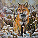 The oil painting `the Fox`
