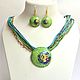 Order Jewelry set made of polymer clay 'Lime Street'. Multicraft studio. Livemaster. . Jewelry Sets Фото №3