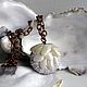 Pendant of shells and sea urchin on a copper chain "bezier". Pendants. Bijoudelice. My Livemaster. Фото №6