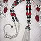 With Pendant 'Black & Red', Necklace, Tolyatti,  Фото №1