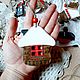 Заказать Елочные игрушки. Деревянные расписные экологичные украшения на елку. Авторская роспись по дереву.. Ярмарка Мастеров. . Елочные игрушки Фото №3