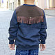 Cowboy sweatshirt for boy, children's blue sweatshirt with zipper. Sweatshirts and hoodies. Lara (EnigmaStyle). My Livemaster. Фото №5