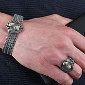 Перстень: Инкрустация серебра кольцо серебряное с квадратным камнем