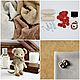 Sewing kit teddy mouse + teddy mouse pattern. Materials for dolls and toys. Lena Novikova. Online shopping on My Livemaster.  Фото №2