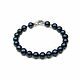 Pearl bracelet, Black pearl bracelet New Year Winter. Bead bracelet. Irina Moro. My Livemaster. Фото №5