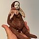 Teddy doll Rabbit handmade OOAK. Teddy Doll. Bazar Nostalgi. Online shopping on My Livemaster.  Фото №2