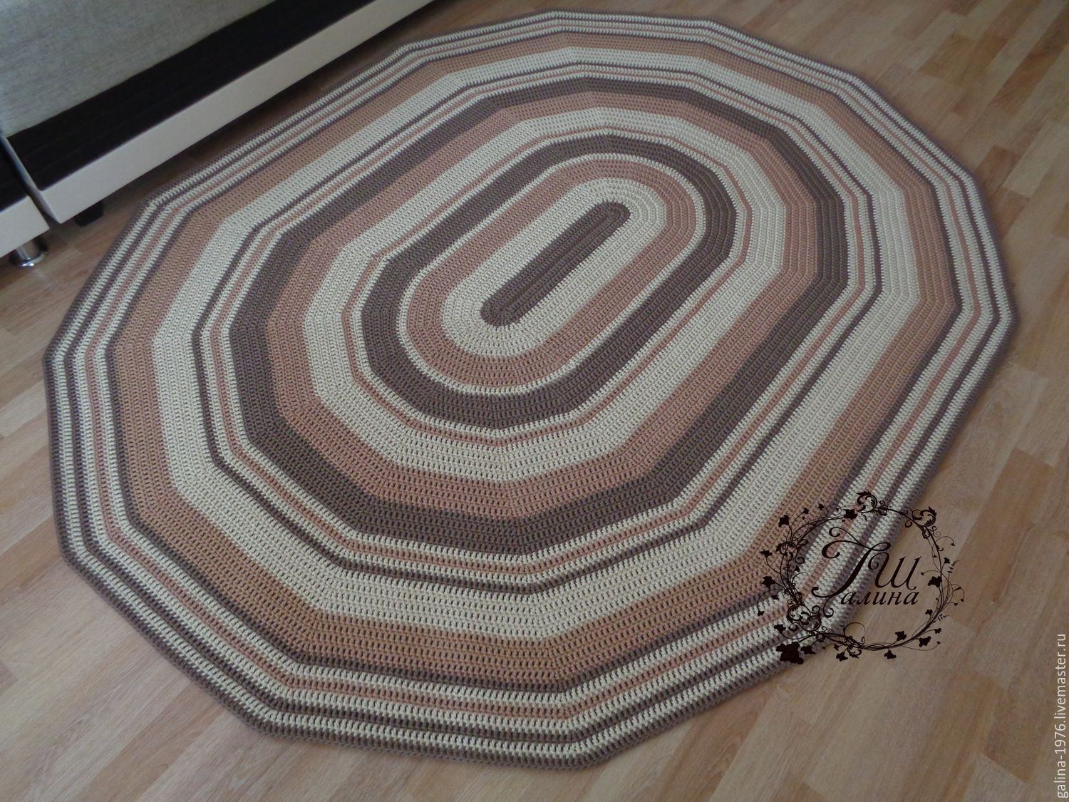 Knitted carpet "Innocence" купить на Ярмарке Мастеров